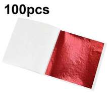 100/200/500pcs Imitation Gold Silver Foil Paper Leaf Gilding DIY Art Craft Paper Birthday Party Wedding Cake Decorations Resin Candle Plaster Craft Art Nail Decoration - Multicolor - View 22