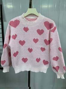 1pc Girls Casual Thick Pullover Sweater, Comfortable & Warm For Autumn/Winter, Soft & Cozy Solid Color Sweater - Perfect For Warm Days And Cold Nights