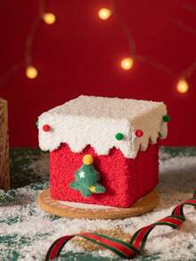 1 hộp quà Giáng sinh tự làm thủ công, bao bì nhung dày cao cấp, thích hợp đựng quà Giáng sinh, táo và kẹo đêm Giáng sinh. - Nhiều màu - Xem 7