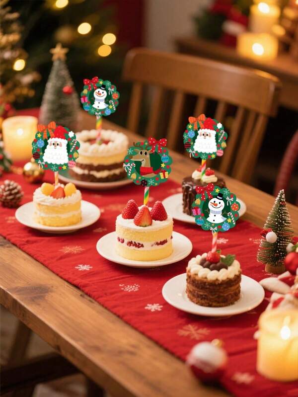 320pcs/Roll Christmas Shaped Doodle Stickers, 3 Patterns, Large Size 3.8cm, Santa, Reindeer, Snowman, Suitable For Gifts, Cards, Weddings, Christmas, New Year, Holiday Parties, Gifts, Envelopes, Card DIY Decoration, PVC Sticker,School Supplies,Back To School