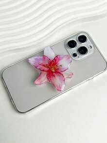 1 件时尚 2D 花卉手机支架防滑环，通用亚克力防滑支架，适合外出，解放双手，方便单手使用，兼容 、Android 手机，生日、家人、朋友的礼物，推拉式手机握把手机支架手机配件 - 彩色 - 查看 9