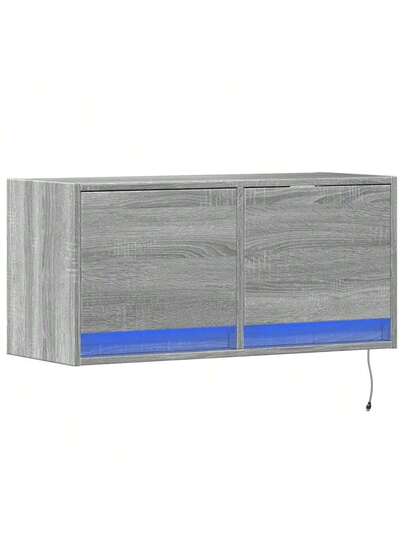 VidaXL TV Wand Unit LED 80x31x35 Cm Grijs Sonoma Oak view 3