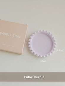 1 pieza Decoración de portavelas de yeso estilo Ins, hecho a mano con bases creativas para velas y bandejas para velas aromáticas. Está hecho de material de yeso fino y duro, que tiene buena plasticidad y estabilidad.