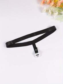 Men's Black Minimalist Solid Color Jockstrap Underwear Accessory