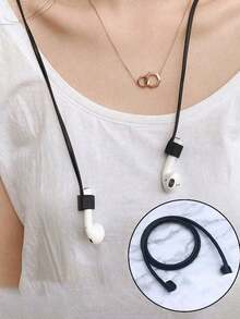 Cuerda perdida, Auriculares Deportivos Cordón, Conjunto de Cordón Antiperidida de Silicona para Auriculares Inalámbricos, Adecuado para Auriculares Inalámbricos, Cordones Deportivos, Anti-Caída, Cordón Universal para Auriculares