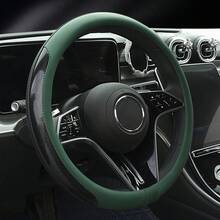 Universelle Kunstleder Lenkradabdeckung mit Innenkreis - rutschfest, langanhaltend, leicht zu reinigen, universelle Passform für die meisten Fahrzeuge (38cm), Autoradabdeckung, strapazierfähiges Material, angenehmer Griff, Autozubehör