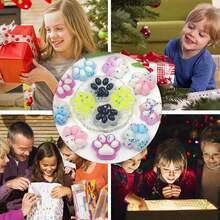 6/9/12/18er Set Katzenpfoten Squishy Spielzeug, weiche Drückspielzeuge für die Fingerspitzen, niedliche langsam zurückfedernde Stressabbau-Sensorikspielzeuge, geeignet für Kinder, Teenager, Erwachsene, Zuhause, Büro, Klassenzimmer Schreibtischspielzeug, Geburtstagsgeschenke, Partygeschenke, Osterkorb Füllungen - Verschiedenfarbig - Übersicht 11