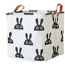 1个脏衣服收纳盒 布艺玩具整理盒 衣物收纳整理篮 脏衣服篮 玩具收纳盒 可折叠家用