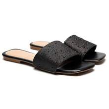 Sandalia Feminina Com Brilho Rasteira Rasteirinha Feminino Com Brilho