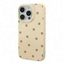 Minimalistiskt prickigt fallskyddande telefonskal - Beige - Visa 4