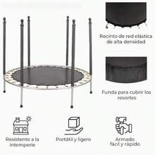Trampoline Jumping Tumbling Children's Jumping Mat Color Black - Black - View 2