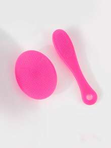 فرشاتان من السيليكون لتنظيف الوجه والأنف، فرشاة تنظيف الوجه يدوية للتنظيف العميق والتقشير - فرشاة تنظيف الوجه ناعمة، لطيفة، مناسبة لجميع أنواع البشرة، تزيل الرؤوس السوداء - متعدد الألوان - مشاهدة 15