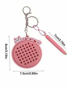 可爱猫咪磁性涂鸦板，趣味减压钥匙扣吊坠，毕业礼物，复活节礼物，生日礼物 - 多色 - 查看 2