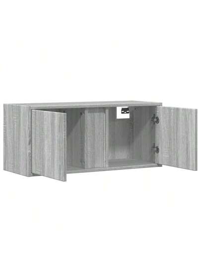 VidaXL TV Wand Unit LED 80x31x35 Cm Grijs Sonoma Oak view 9