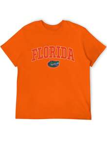 Graphic Tees Men Vintage Florida State Gators Shirt White New White All Sizes,Graphic Tees Women Purple - 橘色 - 查看 3