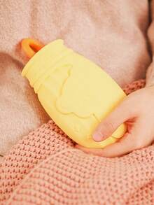 1pc Cartoon Silicone Hot Water Bottle, Warm Belly, Anti-Explosion, Filled Water Bag, Cold/Hot Compress, Hand Warmer, Essential For Women, Birthday Gift, Christmas Gift - Multicolor - View 7