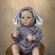 Lifelike 19inch 48cm Soft Vinyl Full Body Reborn Baby Doll Bath Toy Newborn Girl Bebe Play House Waterproof Birthday Gift - Muñeca de cuerpo de vinilo suave - Ver 4