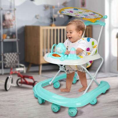 2-in-1-Lauflernhilfe, faltbar und höhenverstellbar, geeignet für Kleinkinder im Alter von 0 bis 2 Jahren, das perfekte Geschenk für Ihren Nachwuchs