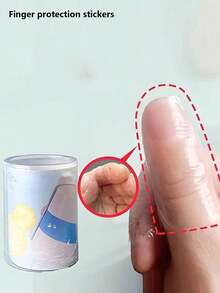 3 pièces Doigtiers transparents auto-adhésifs - Protecteurs en plastique respirants pour prévenir les gerçures et les éraflures, protection des doigts, design à la mode, adaptation flexible (l'emballage est aléatoire)