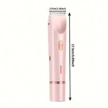 Electric Razors Shaver ,Bikini Trimmer For Women,2 In 1 Wet & Dry Electric Waterproof Razor Shaver, 400mAh USB Rechargeable Dual Head Shaver For Painless Trimming Of Pubic Hair, Face, Underarms And Legs, IPX7 Waterproof, Ceramic Blade Design Is And Sharp,Portable Multifunctional Shaver,Best Gift For For Men And Women,Back To School Halloween And Christmas Gifts(Pink) - Hồng - Xem 9