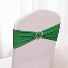 30/10 pièces de chaise élastique en spandex avec nœud papillon pour réception de mariage - Housse de chaise élastique universelle, boucle coulissante convenant pour la décoration de la ceinture de chaise, anniversaire, mariage, décoration et fixation du de chaise sur place pour banquets, fêtes, événements d'hôtel convenant pour anniversaires, mariages, cérémonies de remise des diplômes, soirées de bienvenue, salles de conférence d'hôtel, auditoriums
