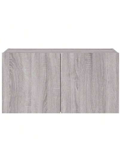 VidaXL TV Wand Unit LED Lighting 80x35x41 Cm Grijs Sonoma view 9