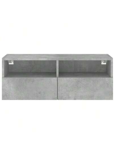VidaXL TV Wand Unit 80x30x30 Cm, Finished Wood, Concrete Grijs view 8
