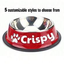 Personalized Anti Slip Stainless Steel Pet Bowl With Custom Name -Perfect For Cats And Dogs, Perfect For Food And Water Supply Ornamental Stylish,Colorful,Cute,Contracted,Cuties Unique,Customized Christmas Decor,Treasure Finds,Home Goods Ideal Gifts For Him Her,Family,Friends,Pet Lovers,Pet For Anniversaries,For Birthdays,For Christmas,For Housewarming,For Fall/Autumn/Winter