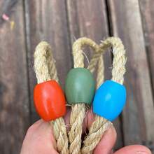 1pc Outdoor Sports Theme Rope Ring Game Set With Clown Base, Suitable For Sensory Games And Skill Development, Lawn Play Area, Outdoor Recreational Equipment, Colorful Game Setup, Durable Rope Material, Outdoor Playground Equipment, Random Color