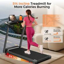 Home Treadmill, 3.0 Horsepower Silent Brushless Foldable Treadmill, Silicone Shock Absorption System, 300-Pound Load-Bearing Capacity, With Cup Holder And Phone Stand, 3-In-1 Treadmill, Compact Portable Treadmill For Small Space Walking And Jogging. - 查看 7