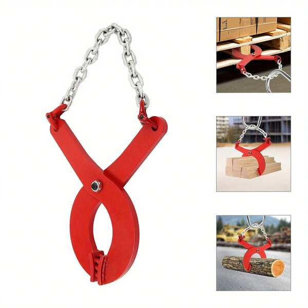 YUNRUX Abrazadera de arrastre para paletas, abrazadera de arrastre para paletas, abrazadera de acero para tirar de una paleta cargada a través de un piso liso hasta una ubicación adecuada para levantarla, transportarla o descargarla.