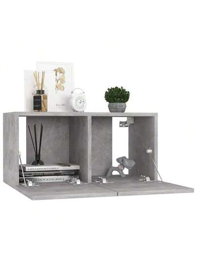 VidaXL TV Wand Units Pcs 60x30x30 Cm Concrete Grijs view 4