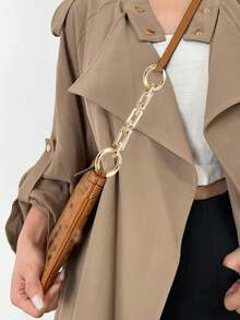 1条，23.62/15.75英寸，可调节斜挎包肩带，女士DIY手提包肩带，钱包链，时尚包包配件，镀银，亚克力钱包链手柄，DIY钱包带替换链条手提包肩带 - 彩色 - 查看 8