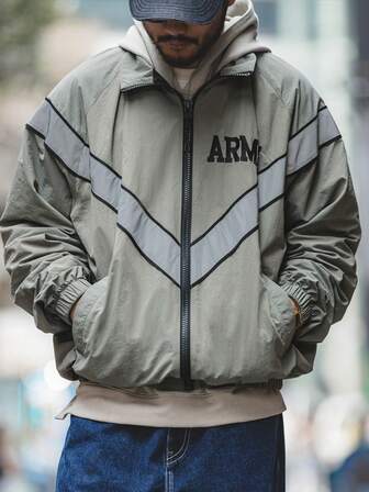 1 件宽松飞行员夹克，适合圣诞节、万圣节、感恩节、情人节、父亲节、复活节、新年、斋月、春节、反光设计、春秋季