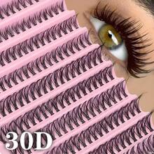 8-16mm Curl D DIY 200pcs Cluster Eye Lashes, 100D/80D60D/50D/40D/30D Extensions Fluffy Volumized Individual False Eyelashes, Faux Mink Lashes, Reusable DIY Lash Extensions For Beginners At Home Gift For Women & Girllash Clusters,Eyelash Clusters,Individual Eyelashes,Lashes,Fake Lashes