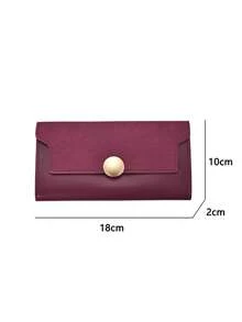New Long Women's Wallet Retro Frosted Soft Purses With Three Fold Large Capacity Cardholder For Women Wallet Purse Wallet Fall Long Wallet Y2K Wallet