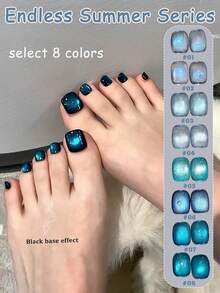 MISS SHAKA 10ml Autumn Moon Night Cat Eye Gel Nail Polish Nail Art Nail Salon Special For Autumn And Winter Black Clever Amber Brown Glass Bead Nail Gel Nail Supplies Christmas Nails