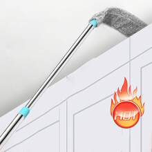 1 Extendable Duster With 5 Replacement Brush Heads, Crevice Cleaner, Suitable For Sofa, Bed, Furniture Bottoms, Washable, Cleaning Supplies - Blue - View 8