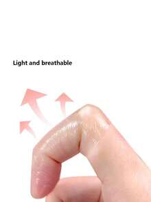 3 pièces Doigtiers transparents auto-adhésifs - Protecteurs en plastique respirants pour prévenir les gerçures et les éraflures, protection des doigts, design à la mode, adaptation flexible (l'emballage est aléatoire)