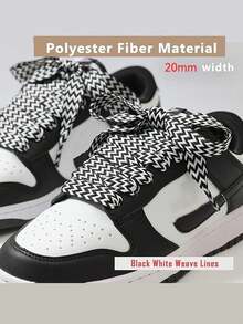 2pcs Thick Shoelaces For Sports Shoes, Unisex Wide Replacement Shoelaces