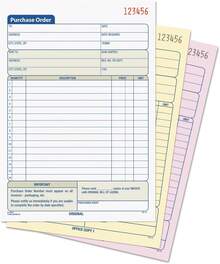 M9X7 TOPS Purchase Order Book, Carbonless Triplicate,5-9/16 X 8-/16 Inches, 50 Sets Per Book (46141) - 1 - View 3