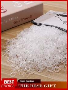 1000Pack Rubber Bands, Elastic Hair Ties, Non-Slip Rubber Hair Bands, Small Rubber Bands, Strong Elastic Band, Black