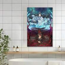 Framed Mo Dao Zu Shi Poster The Founder Of Diabolism Anime (50) Artworks Picture Print Poster Wall Art Painting Canvas Gift Decor Home Posters Decorative,Halloween Decor,Thanksgiving,Christmas,Happy New Year - Framed - View 4