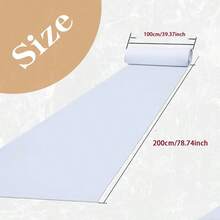 1pc Minimalist White Aisle Runner, 39.37 Inches Wide, Multiple Sizes Available - Suitable For Weddings, Parties And Themed Events, Indoor/Outdoor Walkway Stage Mat, Holiday Celebration Floor Decor Carpet, Oversized Rug, Area Rug, Large Floor Carpet, Oval Area Rug, Expansive Carpet, Party Decoration, Elegant Ground Cover, Minimalist Design, High-Quality Fabric, Durable Material, Event Mat, Wedding Planner, Home Decor - White - View 10