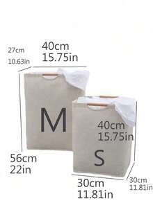 1PC Simple Foldable Portable Fabric Laundry Hamper - Household Laundry Basket For Bedroom & Bathroom, Laundry Storage Basket & Laundry Bin