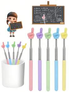 Retractable Pointer For Classroom Telescopic Teachers Pointer Extendable Hand Pointer Finger Pointer Stick Mini Retractable Classroom Pointer ,Retractable Pointer,Reading Pointer,Pointer,Classroom,Finger Pointer,Back To School - Multicolor - View 6