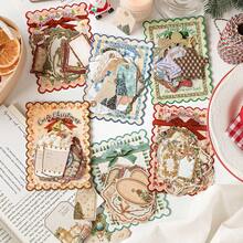 Zestaw 30 naklejek z serii "Boże Narodzenie – Wyznanie" w stylu vintage, do scrapbookingu, prowadzenia dziennika, dekoracji DIY - Wielokolorowe - Zobacz 12