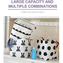 1个脏衣服收纳盒 布艺玩具整理盒 衣物收纳整理篮 脏衣服篮 玩具收纳盒 可折叠家用