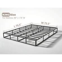 5 7 9 Inch Metal Box Spring For Queen Bed – Base De Cama Queen / Cama King Size, Heavy Duty Beds Frame, 3000 Lbs Capacity, Low Profile Mattress Foundation, Noise-Free, Easy Assembly,Camas Queen Modernas,Cama Full,Camas Queen Modernas,Room Decor,Furniture,Christmas,Furniture Living Room,Living Room Decor,Room Decoration Stuff - 9吋高 - 查看 9