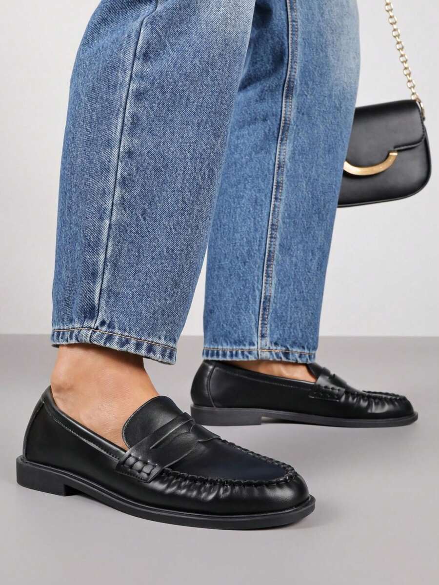 Vices Pleated Soft Leather Shoes With Leather Insole - Dark Grey - View 1